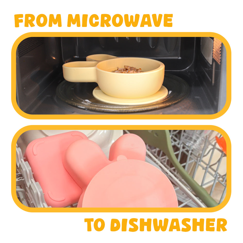 Non-Slip Baby Plate – Bunny (Purple)