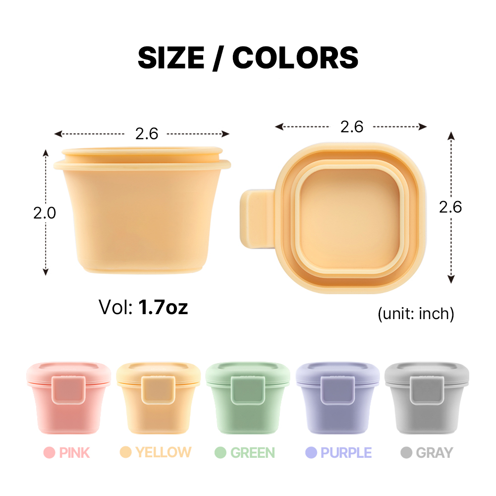 Baby Food Container – Purple (50ml/100ml/150ml)